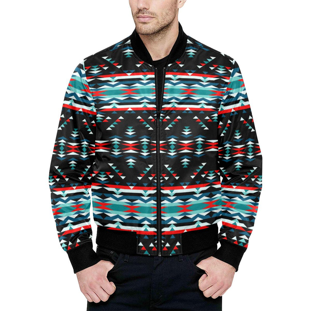 Visions of Peaceful Nights Unisex Heavy Bomber Jacket with Quilted Lining All Over Print Quilted Jacket for Men (H33) e-joyer 