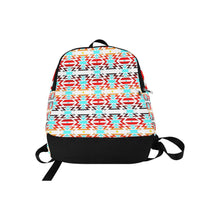 Load image into Gallery viewer, White Fire and Sky All Over Large Backpack (Model 1659) Casual Backpack for Adult (1659) e-joyer 
