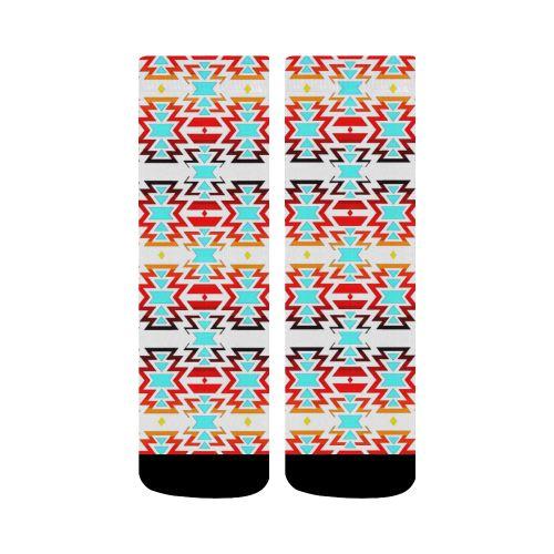 White Fire and Sky Crew Socks Crew Socks e-joyer 