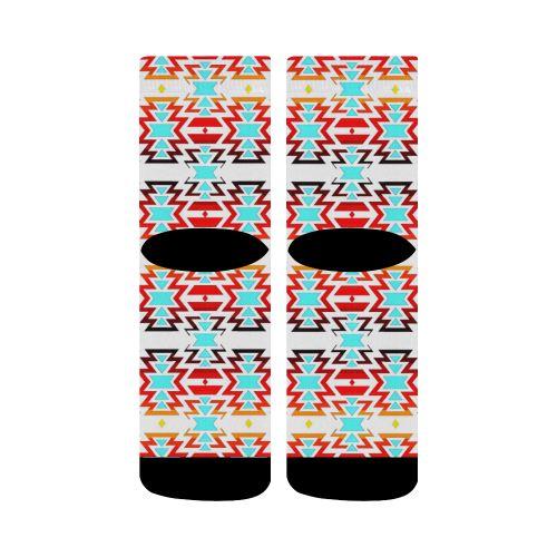 White Fire and Sky Crew Socks Crew Socks e-joyer 