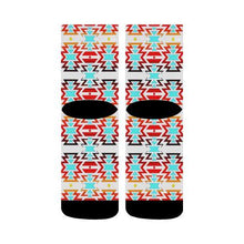 Load image into Gallery viewer, White Fire and Sky Crew Socks Crew Socks e-joyer 
