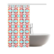 Load image into Gallery viewer, White Fire and Sky II Shower Curtain 66&quot;x72&quot; Shower Curtain 66&quot;x72&quot; e-joyer 
