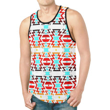 Load image into Gallery viewer, White Fire and Sky New All Over Print Tank Top for Men (Model T46) New All Over Print Tank Top for Men (T46) e-joyer 
