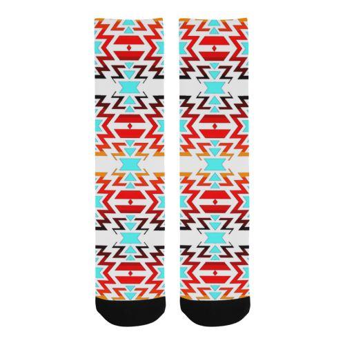 White Fire and Sky Trouser Socks Socks e-joyer 