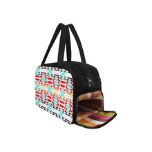 Load image into Gallery viewer, White Fire and Sky Weekend Travel Bag (Model 1671) Weekend Travel Bag (1671) e-joyer 
