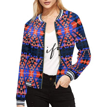 Load image into Gallery viewer, Writing on Stone Battle All Over Print Bomber Jacket for Women (Model H21) All Over Print Bomber Jacket for Women (H21) e-joyer 
