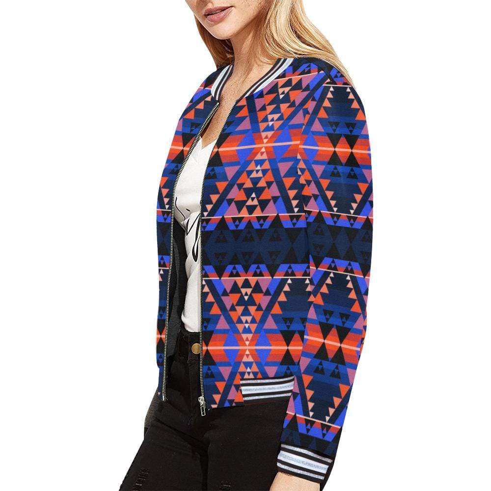 Writing on Stone Battle All Over Print Bomber Jacket for Women (Model H21) All Over Print Bomber Jacket for Women (H21) e-joyer 