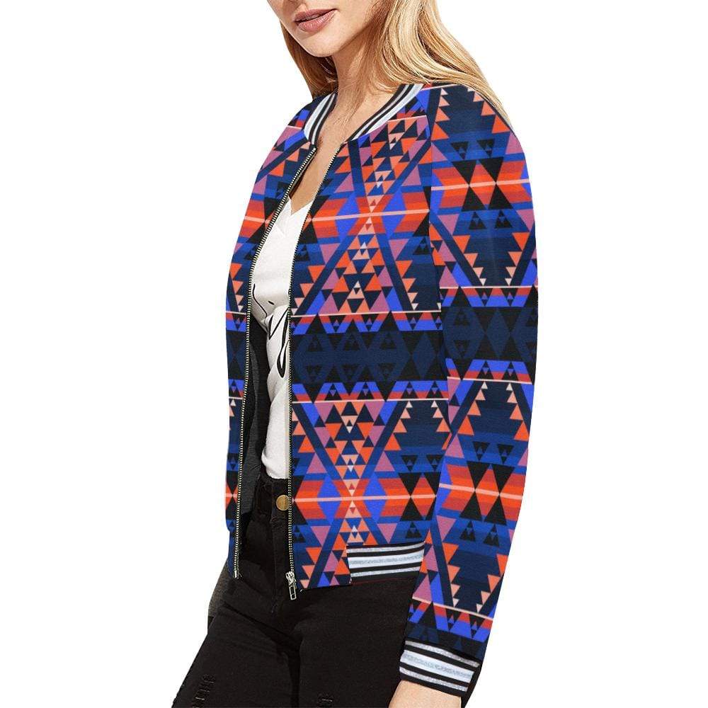 Writing on Stone Battle All Over Print Bomber Jacket for Women (Model H21) All Over Print Bomber Jacket for Women (H21) e-joyer 