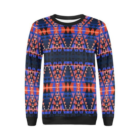 Writing on Stone Battle All Over Print Crewneck Sweatshirt for Women (Model H18) Crewneck Sweatshirt for Women (H18) e-joyer 