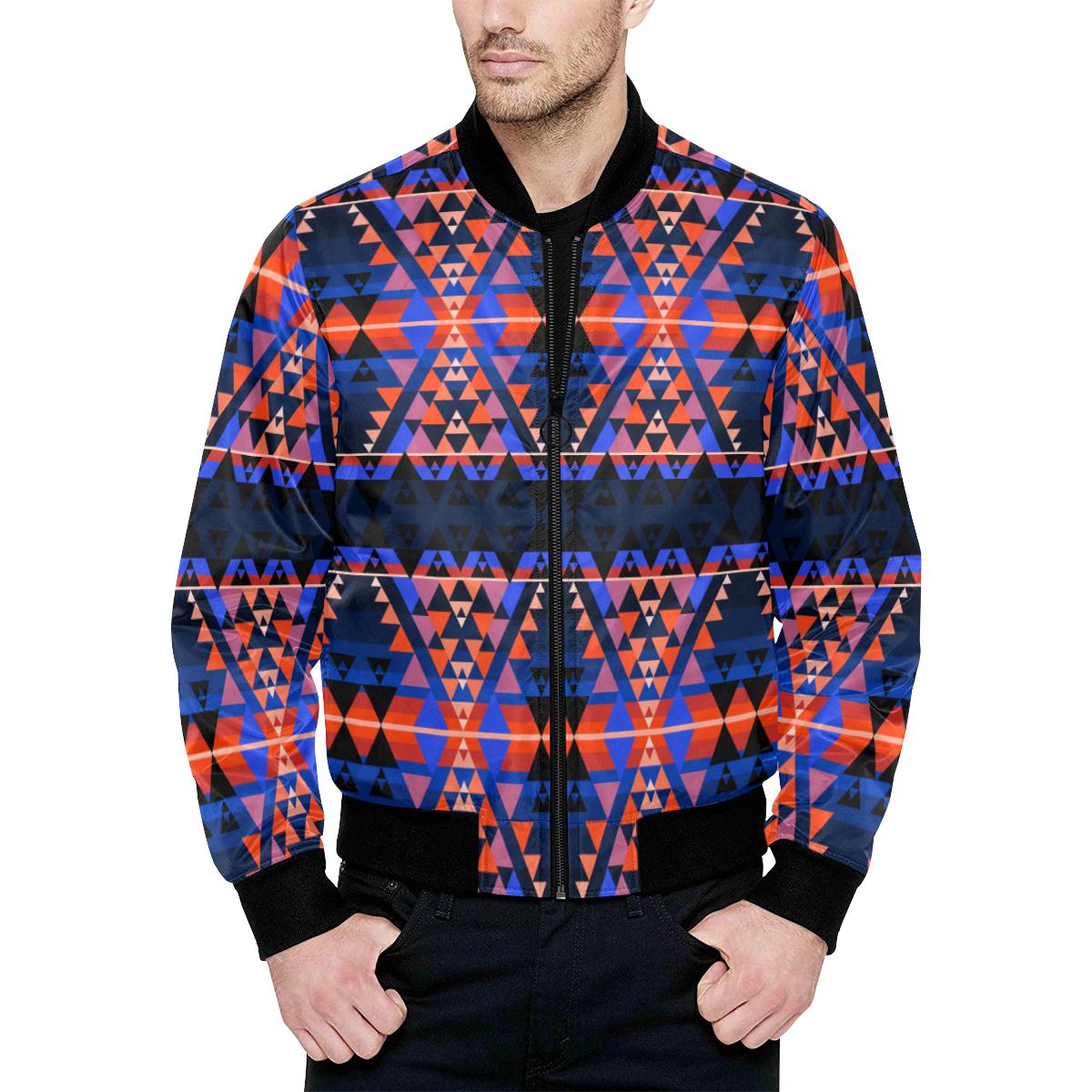 Writing on Stone Battle Unisex Heavy Bomber Jacket with Quilted Lining All Over Print Quilted Jacket for Men (H33) e-joyer 