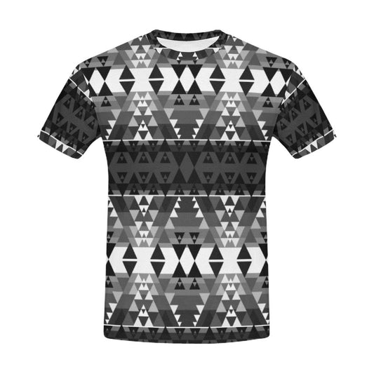 Writing on Stone Black and White All Over Print T-Shirt for Men (USA Size) (Model T40) All Over Print T-Shirt for Men (T40) e-joyer 