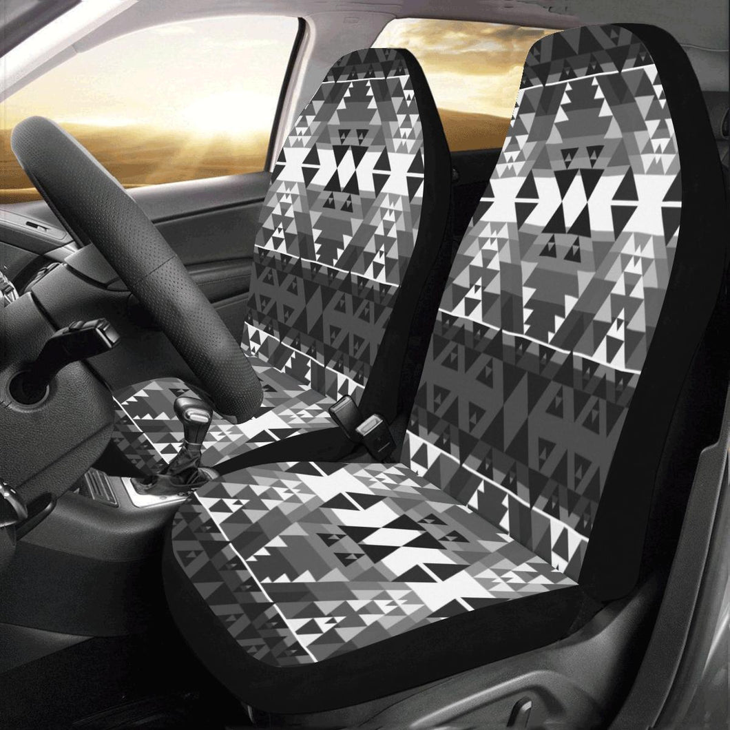 Writing on Stone Black and White Car Seat Covers (Set of 2) Car Seat Covers e-joyer 