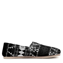 Load image into Gallery viewer, Writing on Stone Black and White Casual Unisex Slip On Shoe Herman 
