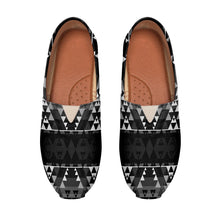 Load image into Gallery viewer, Writing on Stone Black and White Casual Unisex Slip On Shoe Herman 
