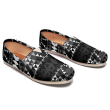 Load image into Gallery viewer, Writing on Stone Black and White Casual Unisex Slip On Shoe Herman 
