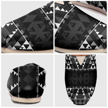 Load image into Gallery viewer, Writing on Stone Black and White Casual Unisex Slip On Shoe Herman 
