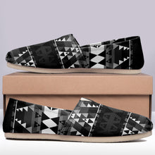 Load image into Gallery viewer, Writing on Stone Black and White Casual Unisex Slip On Shoe Herman 
