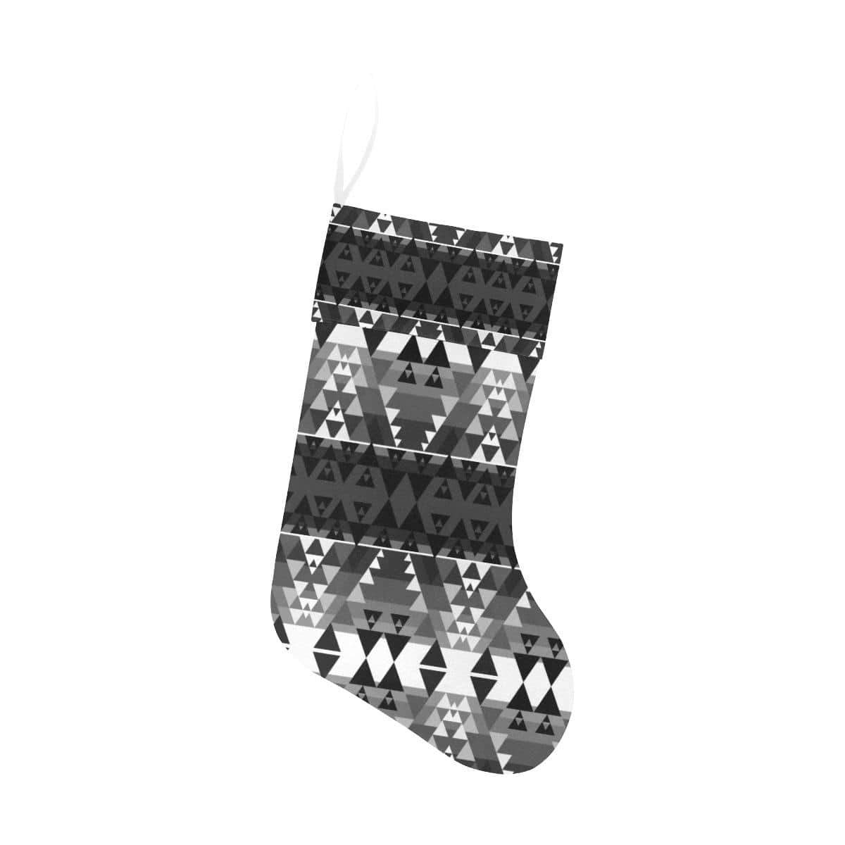 Writing on Stone Black and White Christmas Stocking Christmas Stocking e-joyer 