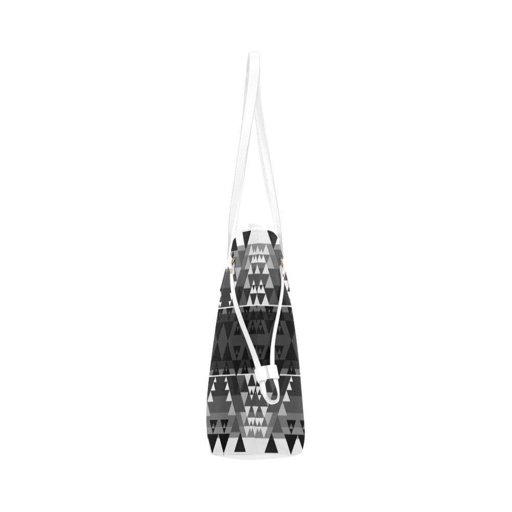 Writing on Stone Black and White Clover Canvas Tote Bag (Model 1661) Clover Canvas Tote Bag (1661) e-joyer 