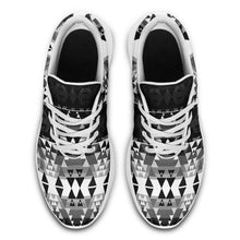 Load image into Gallery viewer, Writing on Stone Black and White Ikkaayi Sport Sneakers 49 Dzine 
