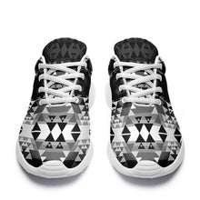 Load image into Gallery viewer, Writing on Stone Black and White Ikkaayi Sport Sneakers 49 Dzine 
