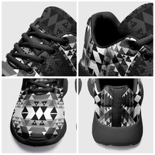 Load image into Gallery viewer, Writing on Stone Black and White Ikkaayi Sport Sneakers 49 Dzine 
