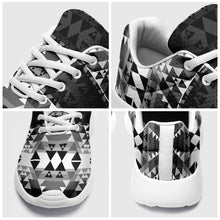 Load image into Gallery viewer, Writing on Stone Black and White Ikkaayi Sport Sneakers 49 Dzine 
