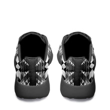 Load image into Gallery viewer, Writing on Stone Black and White Ikkaayi Sport Sneakers 49 Dzine 
