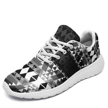 Load image into Gallery viewer, Writing on Stone Black and White Ikkaayi Sport Sneakers 49 Dzine US Women 4.5 / US Youth 3.5 / EUR 35 White Sole 
