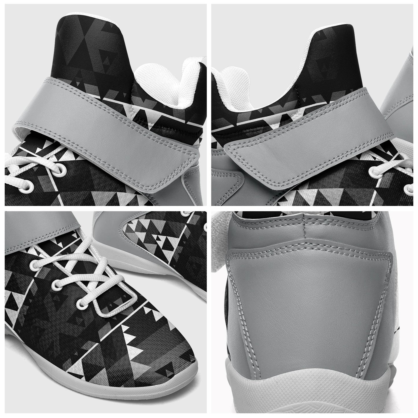 Writing on Stone Black and White Ipottaa Basketball / Sport High Top Shoes 49 Dzine 