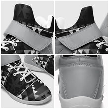 Load image into Gallery viewer, Writing on Stone Black and White Ipottaa Basketball / Sport High Top Shoes 49 Dzine 
