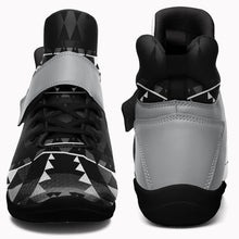 Load image into Gallery viewer, Writing on Stone Black and White Ipottaa Basketball / Sport High Top Shoes 49 Dzine 
