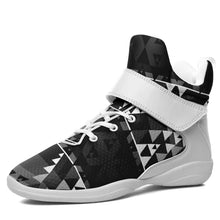 Load image into Gallery viewer, Writing on Stone Black and White Ipottaa Basketball / Sport High Top Shoes 49 Dzine 
