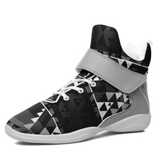 Load image into Gallery viewer, Writing on Stone Black and White Ipottaa Basketball / Sport High Top Shoes 49 Dzine 
