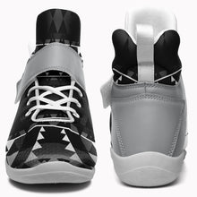 Load image into Gallery viewer, Writing on Stone Black and White Ipottaa Basketball / Sport High Top Shoes 49 Dzine 
