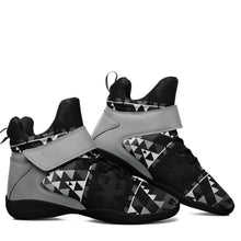 Load image into Gallery viewer, Writing on Stone Black and White Ipottaa Basketball / Sport High Top Shoes 49 Dzine 
