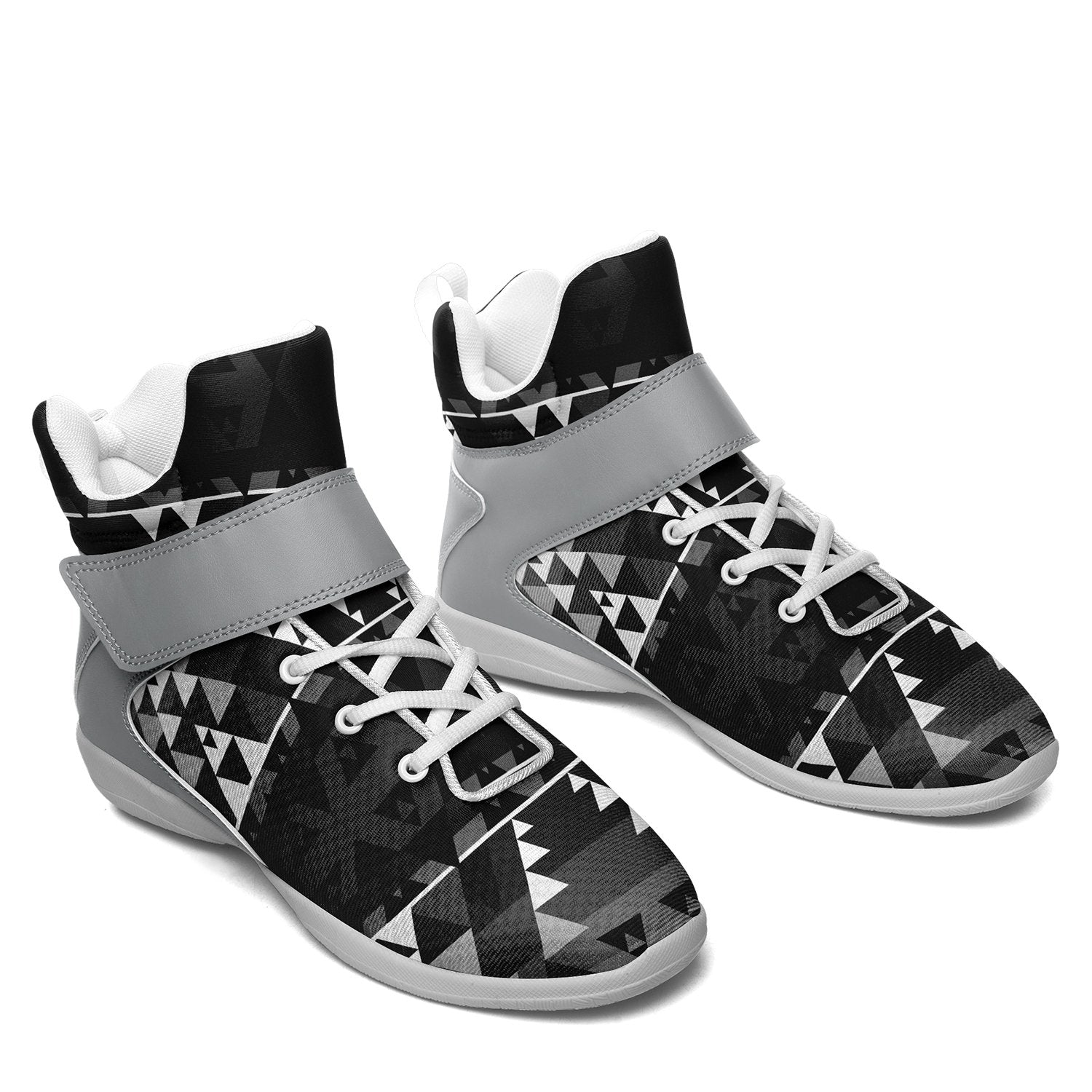 Writing on Stone Black and White Ipottaa Basketball / Sport High Top Shoes 49 Dzine 