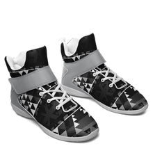 Load image into Gallery viewer, Writing on Stone Black and White Ipottaa Basketball / Sport High Top Shoes 49 Dzine 
