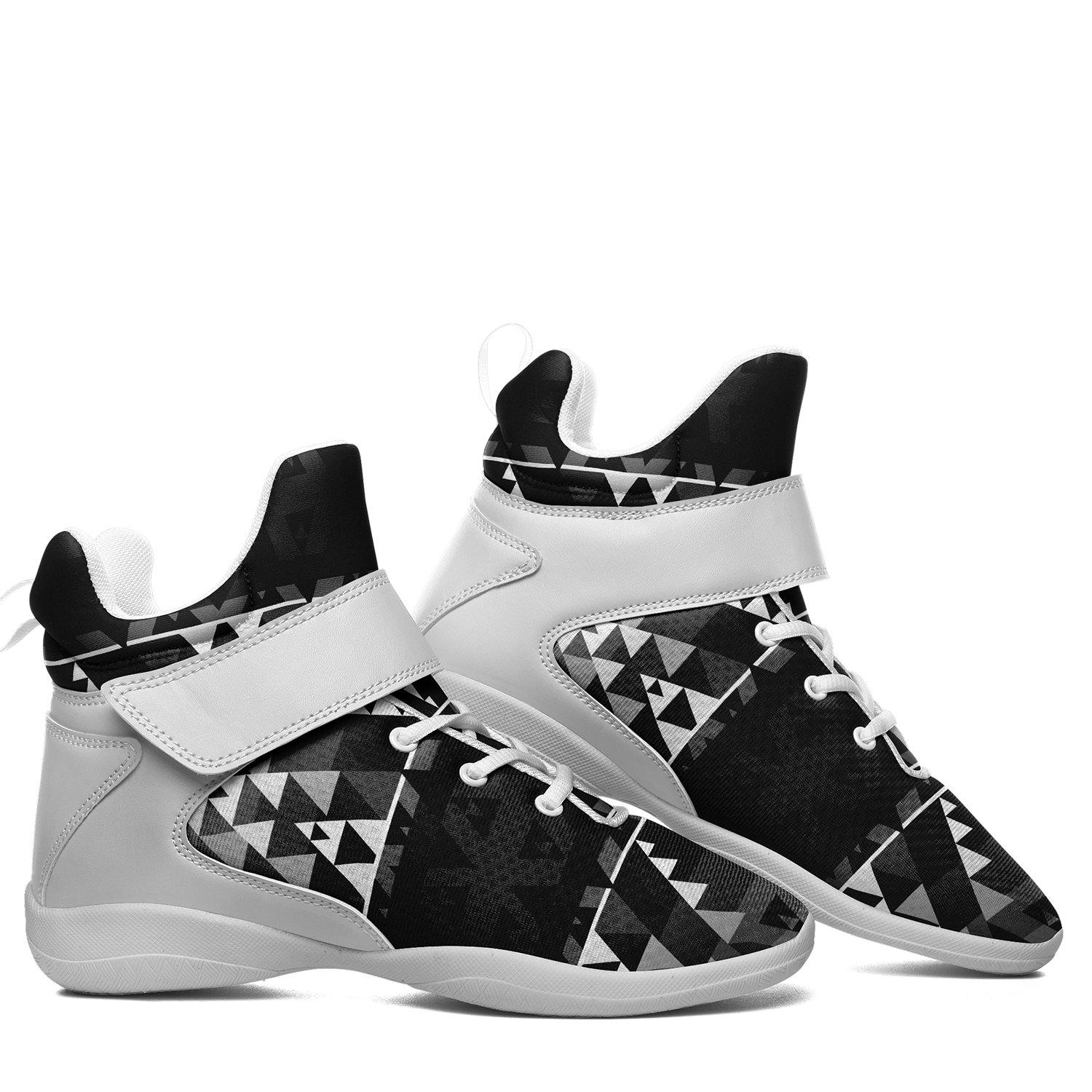 Writing on Stone Black and White Ipottaa Basketball / Sport High Top Shoes 49 Dzine 