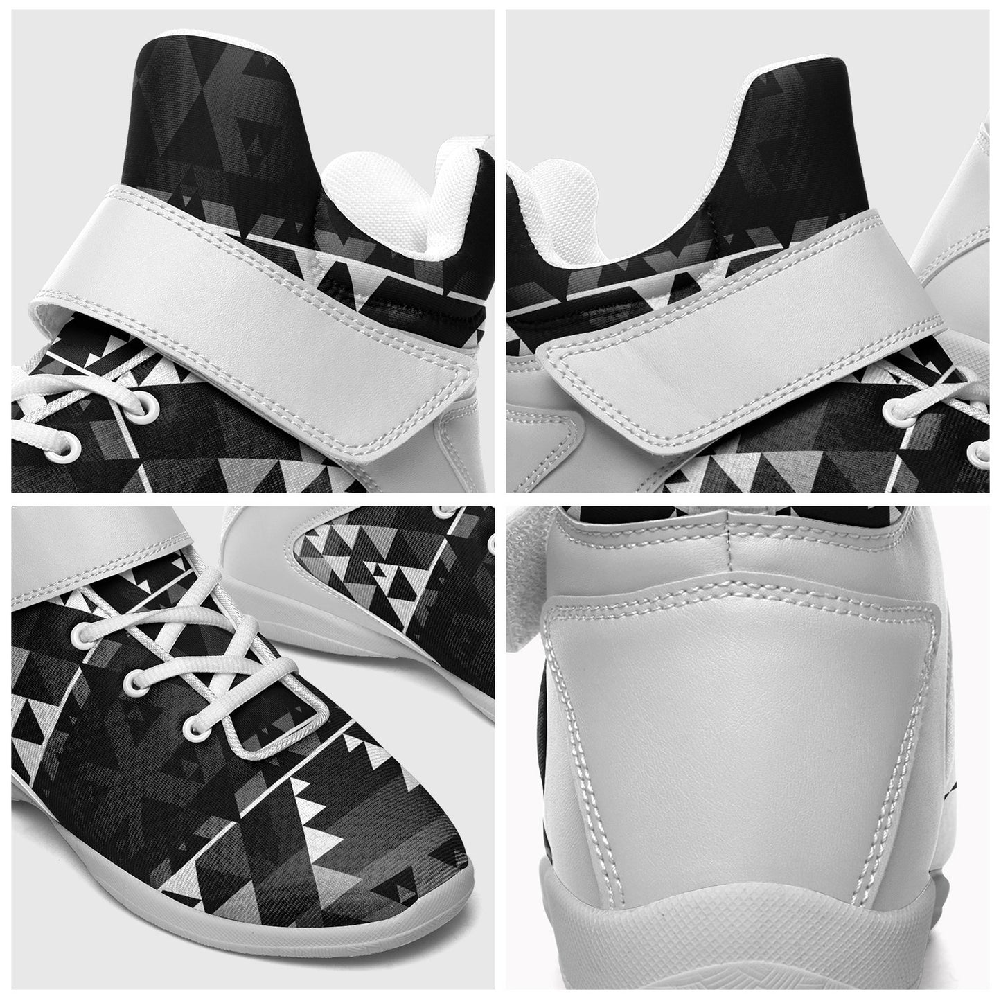 Writing on Stone Black and White Ipottaa Basketball / Sport High Top Shoes 49 Dzine 