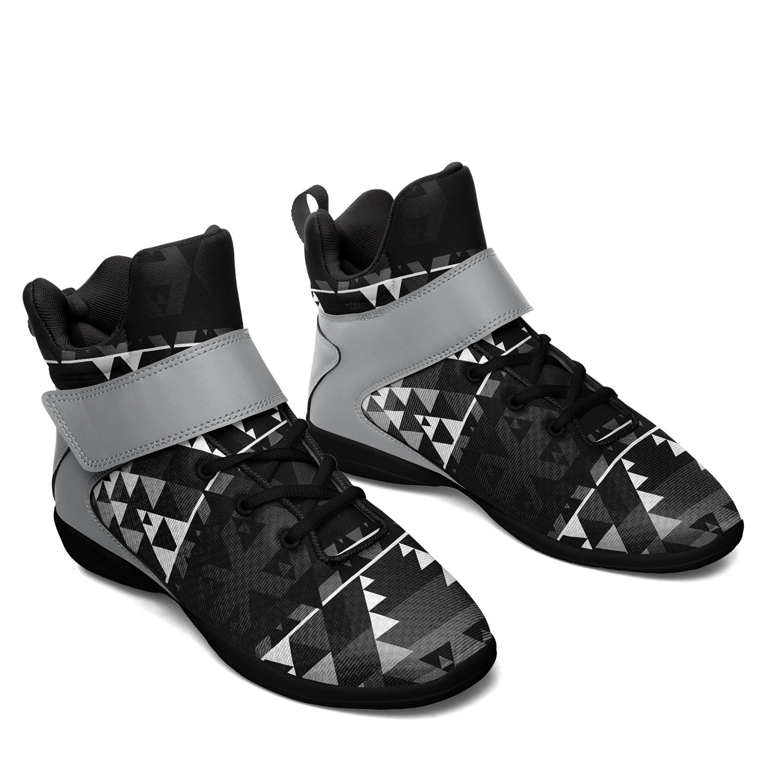 Writing on Stone Black and White Ipottaa Basketball / Sport High Top Shoes 49 Dzine 