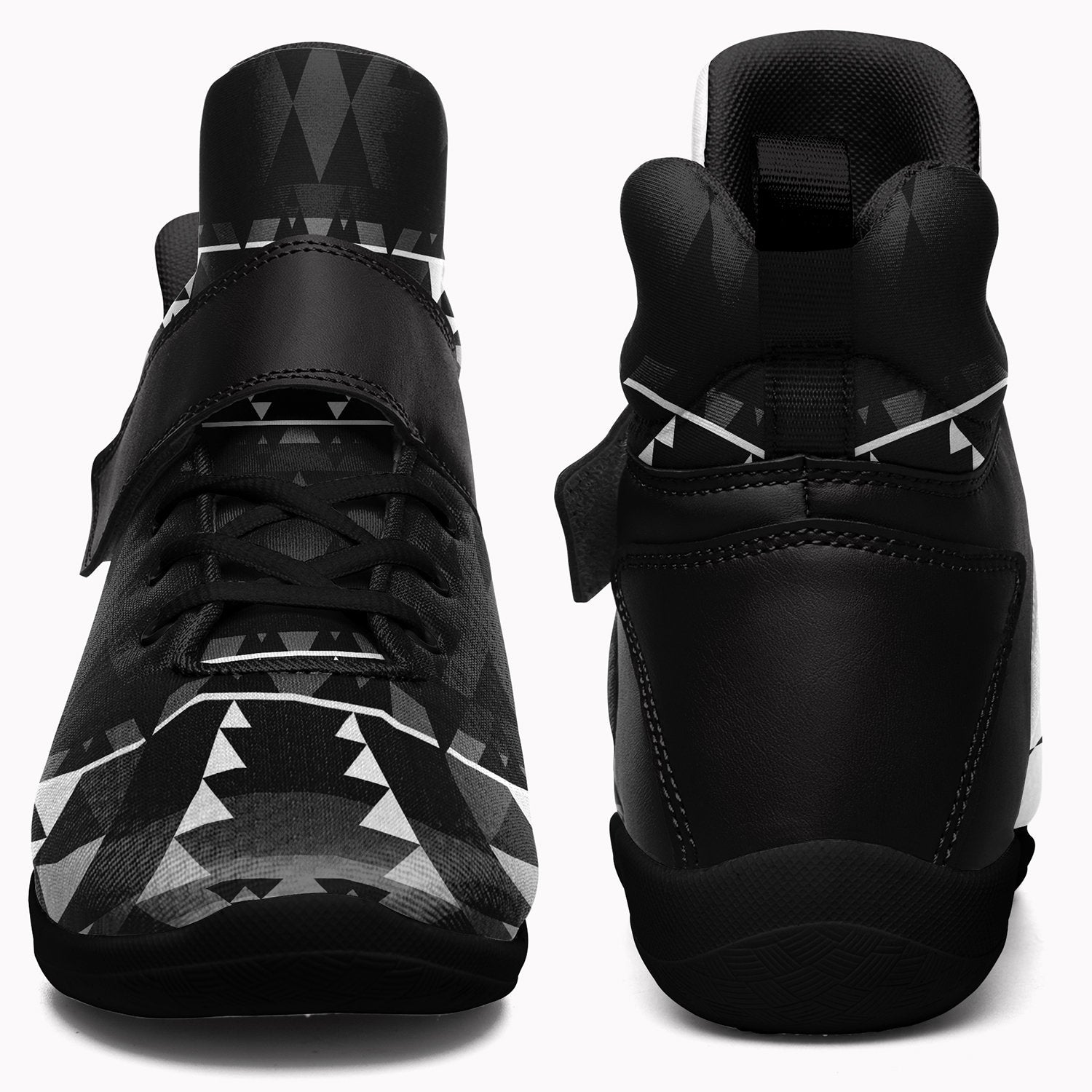 Writing on Stone Black and White Ipottaa Basketball / Sport High Top Shoes 49 Dzine 