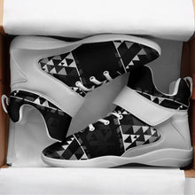 Load image into Gallery viewer, Writing on Stone Black and White Ipottaa Basketball / Sport High Top Shoes 49 Dzine 
