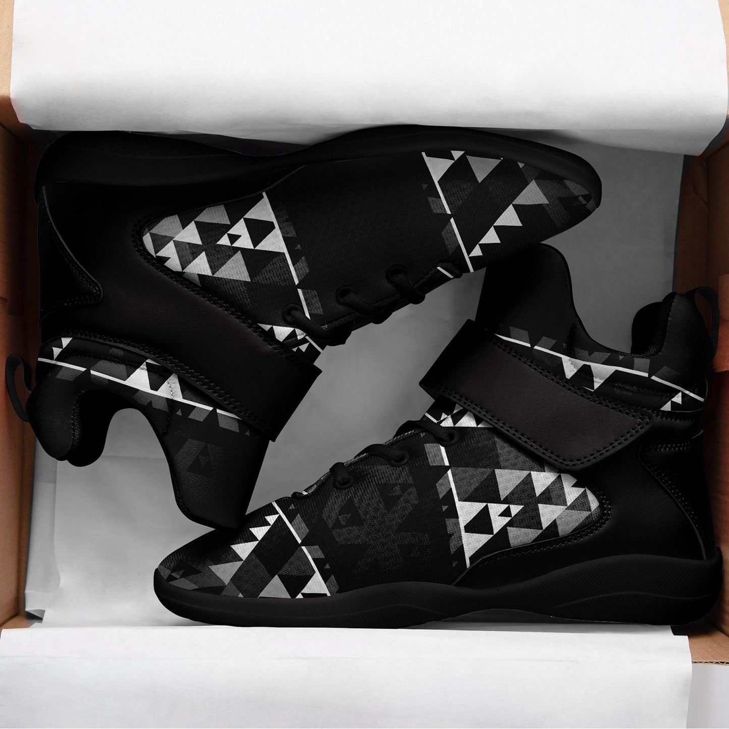 Writing on Stone Black and White Ipottaa Basketball / Sport High Top Shoes 49 Dzine 