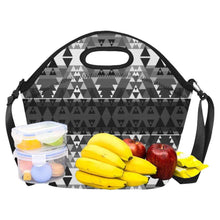 Load image into Gallery viewer, Writing on Stone Black and White Neoprene Lunch Bag/Large (Model 1669) Neoprene Lunch Bag/Large (1669) e-joyer 
