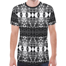 Load image into Gallery viewer, Writing on Stone Black and White New All Over Print T-shirt for Men (Model T45) New All Over Print T-shirt for Men (T45) e-joyer 
