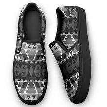 Load image into Gallery viewer, Writing on Stone Black and White Otoyimm Canvas Slip On Shoes 49 Dzine 
