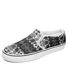 Load image into Gallery viewer, Writing on Stone Black and White Otoyimm Canvas Slip On Shoes 49 Dzine 
