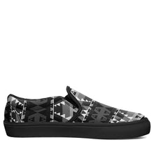 Load image into Gallery viewer, Writing on Stone Black and White Otoyimm Canvas Slip On Shoes 49 Dzine 
