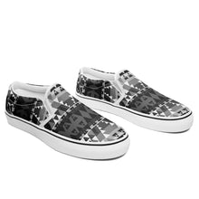 Load image into Gallery viewer, Writing on Stone Black and White Otoyimm Canvas Slip On Shoes 49 Dzine 
